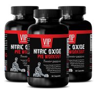 Energy Pills - Nitric Oxide PRE Workout 2400MG - Fat Burner - Boost Muscle Mass and Strength - Nitric Oxide Muscle tech - 3 Bottles (270 Capsules)