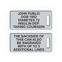 Replacement Elite Bracelet Acrylic Engraving Plate. Incl. Custom Engraving