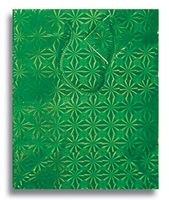 12 x 9" Medium Holographic Paper Party Supplies Favor Gift Bags w/Handle (Green)
