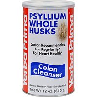 Yerba Prima Psyllium Whole Husks, Colon Cleanser 12 oz ( Pack of 2)