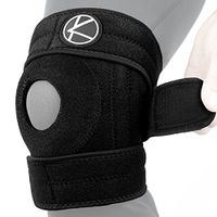 Adjustable Copper Knee Brace - Best Open Patella Knee Stabilizer Wrap & Plus Size Copper Knee Support for Arthritis Pain, ACL, MCL, LCL, Meniscus Tear, Sports, Exercise, Running, Women, Men (Size 1)