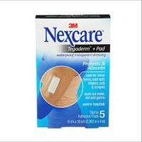 Nexcare Absolute Waterproof Premium Adhesive Pads, 2.375 x 4 inches, 5-Count Boxes (Pack of 4)