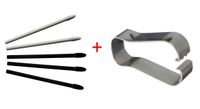 5X Touch Stylus S Pen Tips Nibs Ends Replacement for Samsung Note 3 N900 4 N910 5 N920 Galaxy Note 10.1" 2014 P600 P601 P605 P900 P580 P585 + Tweezer Tool AT&T Verizon Sprint Tmobile Carriers (Black)