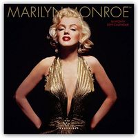 Graphique Marilyn Monroe Wall Calendar - 16-Month 2019 Calendar, 12"x12" w/ 3 Languages, 4-Month Preview, Marked Holidays