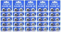 BIRUGEAR 50x AG13/LR44 /SR44 Alkaline Button Cell Battery