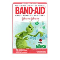 Band-aid Brand Adhesive Bandages, Dr. Seuss The Grinch, Assorted Sizes, 20 Count