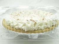 10" Clear Clamshell Pie Container Low Dome #CPC-110 (100)