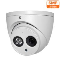 6MP POE IP Camera IPC-HDW4631C-A 3.6mm Indoor Outdoor Dome Security Camera with Audio Built-in Mic, IR Night Vision 50m, H.265, IP67, WDR, 3D DNR, Onvif