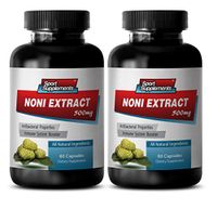 Weight Management - NONI Extract 500MG - noni Pure - 2 Bottles (120 Capsules)