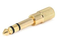 Monoprice 107169 6.35-mm Stereo Plug to 3.5mm Stereo Jack Adaptor, Gold Plated