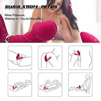 Ludi jeftini Food Grade Silicone Wand Wireless Remote Control Rechargeable Mini Massager - Powerful Impact with Dual Head (Color : Pink)