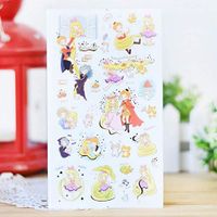 3 pcs/Lot Funny Sticker World Fairy Story of Snow Queen & Rapunzel & Sleeping Beauty Cute Korean Diary Stickers Stationery