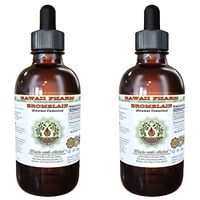 Bromelain Alcohol-Free Liquid Extract, Bromelain (Ananas Comosus) Dried Powder Glycerite Hawaii Pharm Natural Herbal Supplement 2x4 oz