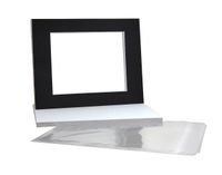 Golden State Art, Pack of 10 Black Pre-Cut 11x14 Picture Mat for 8x10 Photo with White Core Bevel Cut Mattes Sets. Includes 10 Acid-Free Bevel Cut Mats & 10 Backing Board & 10 Clear Bags