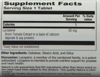 Nature's Life Lycopene Tablets, 30 Mg, 30 Count