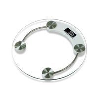 TOPmountain Precision Digital Clear Glass Bathroom Scale, 400 Lbs/180Kg Capacity