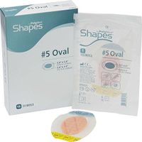 Ferris Shapes Oval Film Island Wound Dressing, Sterile, Foam, 5.0' X 3.5' Adhesive, 3.0' X 2.0' Pad, 8053 (Box of 15)