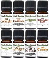 Miracle Botanicals CO2 Spice Essential Oil Sampler - Set of 8 100% Pure CO2 Extracted Therapeutic Grade Essential Oils - (8) 5ml