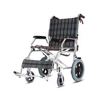 LYYYL Wheelchair Lightweight Folding Portable Transport Chair with Bags Solid Tires Seatbelt Hand Brakes Comfortable Armrest Seat Heavy Duty 220lbs Swing Away Foot Rrests Men and Women (Lattice)