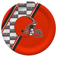 NFL Cleveland Browns Disposable Paper Plates, Pack of 20