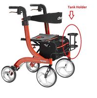 Drive O2 Tank Holder - Drive Nitro Rollators - Heavy Duty - Use with Tanks ML6/A; M4/A; M9/C; M6/B; M15/D