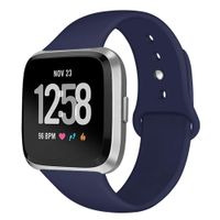 Kmasic Sport Band Compatible with Fitbit Versa/Fitbit Versa 2/Fitbit Versa Lite Editionn, Soft Silicone Strap Replacement Wristband Versa Smart Fitness Watch, Small, Ocean Blue