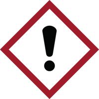 Brady 118857 Vinyl GHS Acute Toxic Picto Labels , Black/Red On White,  5/8" Height x 5/8" Width,  Pictogram "Acute Toxic" (39 Labels, 1 Card per Package)
