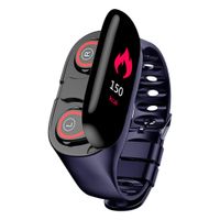 wudidianzi 2 in 1Smart Watch with Bluetooth Earphone Heart Rate Monitor Smart Wristband Fitness Tracker Bracelet