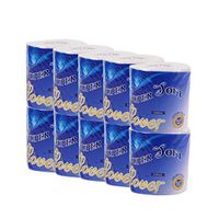 Wusad Premium Soft White Toilet Paper Toilet Paper Towel Roll 10 Packs 4 Layers