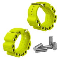 Lovt Weight Wrist Band, Silicone Exercise Arm Bracelet Strap Weightlifting Sport Strap Weight Fitness Equipment Durable Unisex for Jogging Yoga Sport (Yellow)