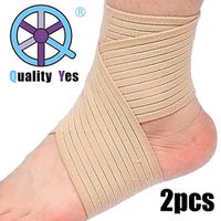 QY 2Pack Ankle Support Knee Support Wrist Support--Beige