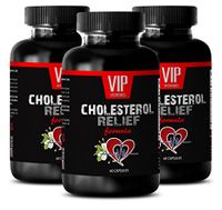 Natural Cholesterol Balance - Cholesterol Relief Formula - Digestion Supplement - 3 Bottles 180 Capsules