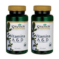 Swanson Vitamin A & D 250 Sgels (2 Pack)