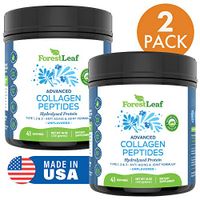 Advanced Hydrolyzed Collagen Peptides – Unflavored Protein Powder - Mixes Into Drinks and Food - Pasture Raised, Grass Fed - for Paleo and Keto; Joints and Bones - 41 Servings - by ForestLeaf