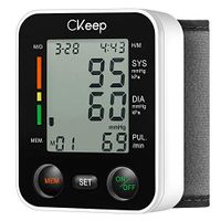 CKeep Automatic Wrist Blood Pressure Monitor with Large Display Screen and High Accuracy Reading Property,Box and Batteries Included