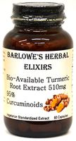 Turmeric (BioAvailable) 95% Curcuminoids 60 510mg - Stearate Free, Glass Bottle! Free Shipping on Orders Over $49!