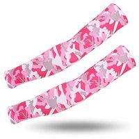 XNWH Summer Non-Slip Camouflage Ice Silk Sunscreen Cuff Outdoor Sports Riding Fishing Arm Guard Camouflage Arm Sleeve