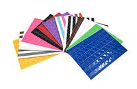 WEI LONG 10 Sheets(1020-pack) Multi-Colored Self-Adhesive PVC Photo Corners Stickers for DIY Scrapbook, Photo Storage, Personal Journal&Travel Recording Diary Adhesive