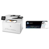 HP LaserJet Pro M281fdw All in One Wireless Color Laser Printer (T6B82A) with Standard Yield Black Toner Cartridge