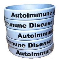 Autoimmune Disease Awareness Bracelets 5 Pack Adult Size Spoonie Gifts Silicone Wristbands