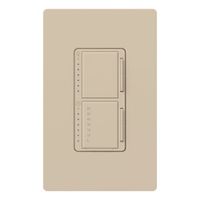 Lutron MA-L3T251-TP Maestro 300 Watt Single Pole Dimmer And Timer Switch, Taupe