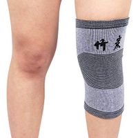 GrmeisLmec 1 Pair Gym Knee Pad Outdoor Sports Elastic Support Brace Arthritis Injury Protector Sleeve Cushion - L