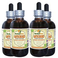 Artichoke (Cynara scolymus) Tincture, Organic Dried Leaf Liquid Extract (Brand Name: HerbalTerra, Proudly Made in USA) 4x4 fl.oz (4x120 ml)