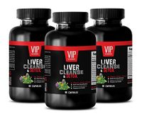 Liver Support Supplement for Men - Liver Cleanse & Detox - Promotes Liver Health - Burdock Root Extra Strength - 3 Bottles 270 Capsules