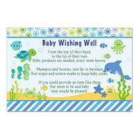 50 Baby Wishing Well Cards Under The Sea