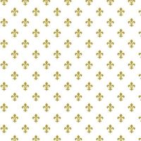 White & Gold Fleur DE LIS Floral Tissue Paper for Gift Wrapping 15"x20" Sheets (50)