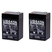 6V 4.5AH Sealed Lead Acid (SLA) Battery for Wheelchair Medical Mobility - 2 Pack