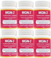 MGN-3 Six Bottles 250mg -Regular Strength- BioBran Arabinoxylan Compound AHCC (50 Vegetarian Capsules) Brand: MGN-3