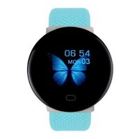 plarges D19 Heart Rate Blood Pressure Waterproof Step Counter Smart Bracelet Smart Watches