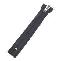 Papamsy 10pcs/Pack Zipper Metal Head Closed End Zip Nylon for DIY Sewing Bags Shoes Jeans Clothing Craft Accessories - 20cm, Black